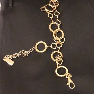 DKNY gold color belt